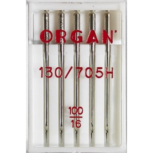 Иглы универсальные ORGAN 130/705 H №100 Иглы универсальные ORGAN 130/705 H №100