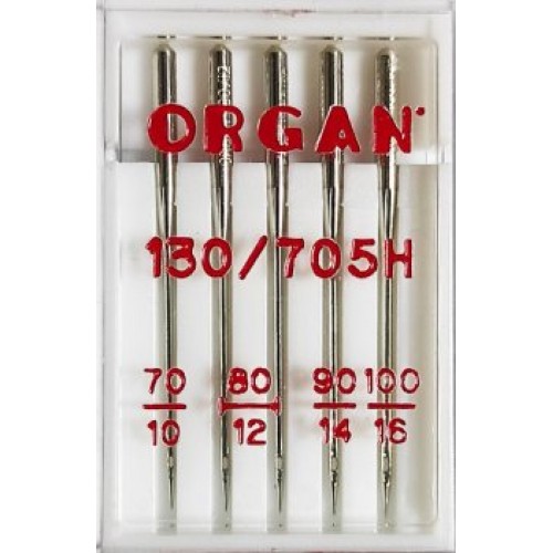 Иглы универсальные ORGAN 130/705 H №70-100 Иглы универсальные ORGAN 130/705 H №70-100