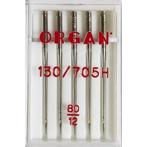 Иглы универсальные ORGAN 130/705 H №80 Иглы универсальные ORGAN 130/705 H №80