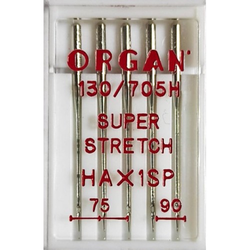 Иглы ORGAN SUPER STRETCH HAx1SP №75-90